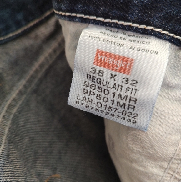 Wranglers Regular Fit Men's Blue Jeans - Picture 7 of 7